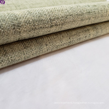 Hot sale & good quality 100%poly  linen look blackout coating  fashion curtain fabric